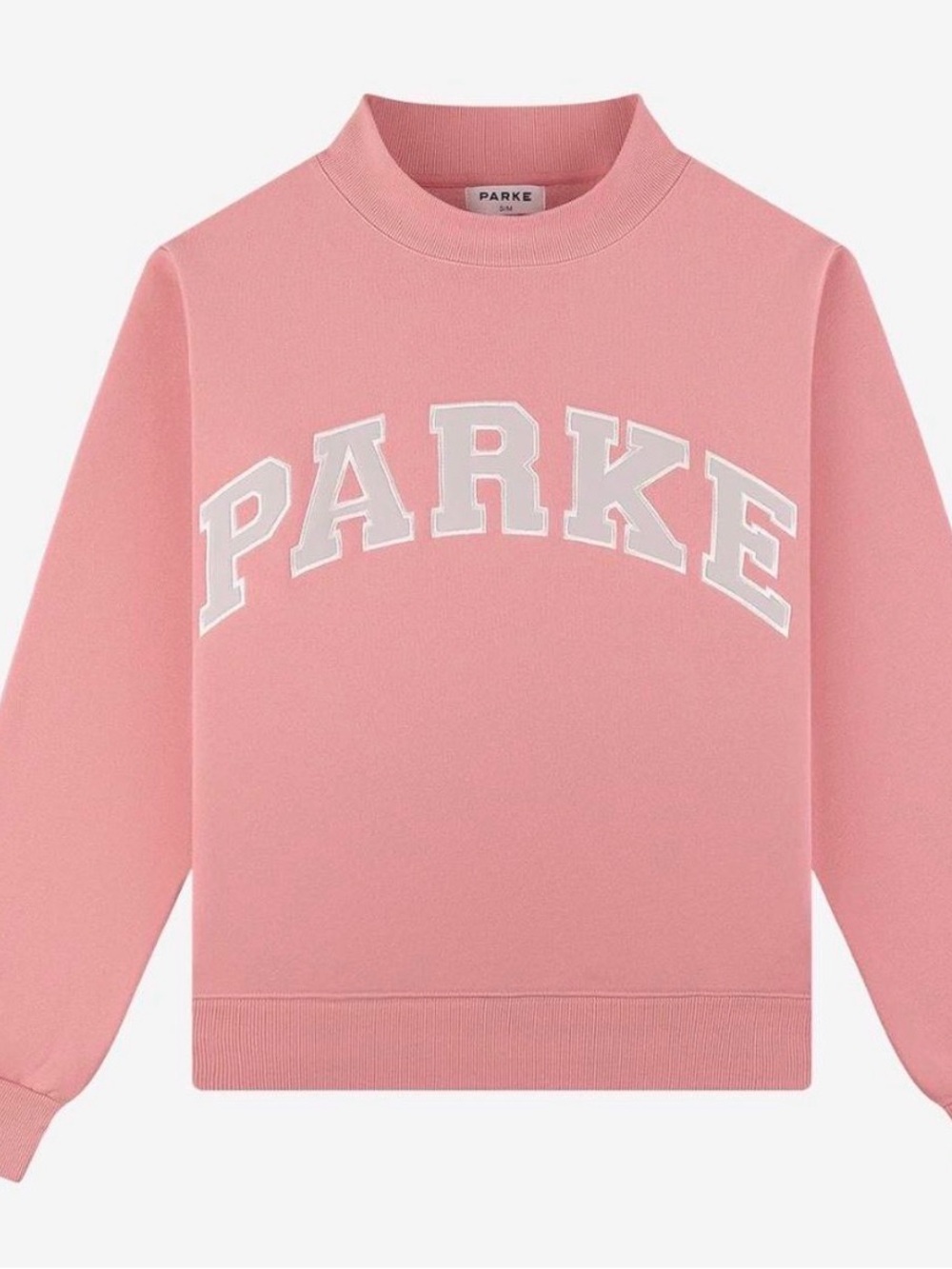 Parker Pink Crewneck with Bold White Lettering - Picture 3 of 3